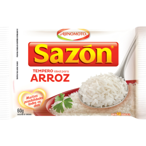 Tempero Sazón Branco para Arroz / Condimento para Arroz Blanco AJINOMOTO 60g
