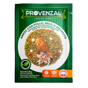 Base de Arroz con Pollo/Seco/Aguadito PROVENZAL 58g