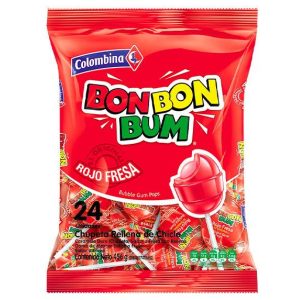 Bon Bon Bum Fresa 24uds 408g