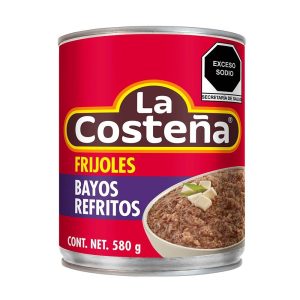 Fríjoles Bayos Refritos LA COSTEÑA 580g