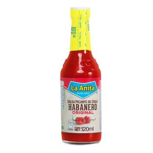 Salsa Picante de Chile Habanero Original Roja LA ANITA 120ml