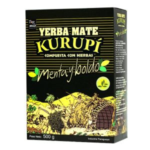 Yerba Mate Compuesta con Hierbas Menta y Boldo KURUPI 500g