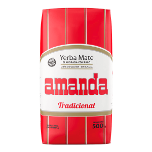 Yerba Mate Tradicional con Palo AMANDA 500g